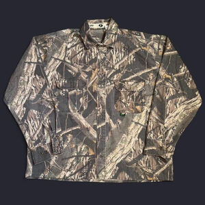 Mossy Oak Real Tree Cropped Boxy Flannel